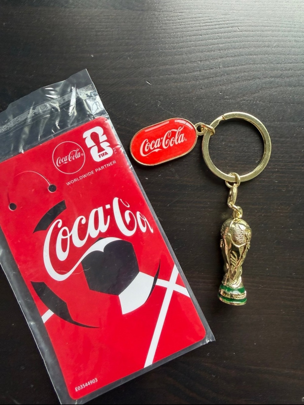 Coca-Cola FIFA World Cup Trophy Tour Collectible Keychain 2026 NEW